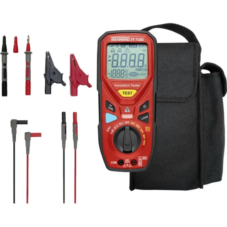 Benning IT 100 Isolationsmessgerät 50 V, 100 V, 250 V, 500 V, 1000V 20 G?