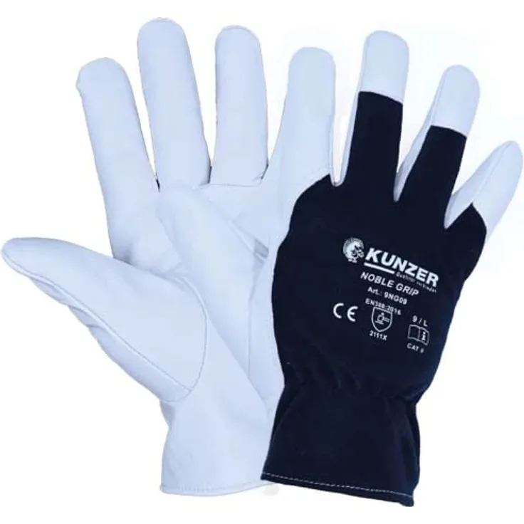 Kunzer 9NG10 Baumwolle, Ziegennappaleder Montagehandschuh Größe (Handschuhe): 10, XL EN 388:2016 1 Paar