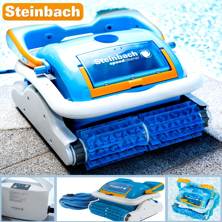 Steinbach Poolrunner Poolroboter APPcontrol - vollautomatischer Schwimmbadreiniger für Boden und Wände 20 m³/h Filterleistung – Bild 2