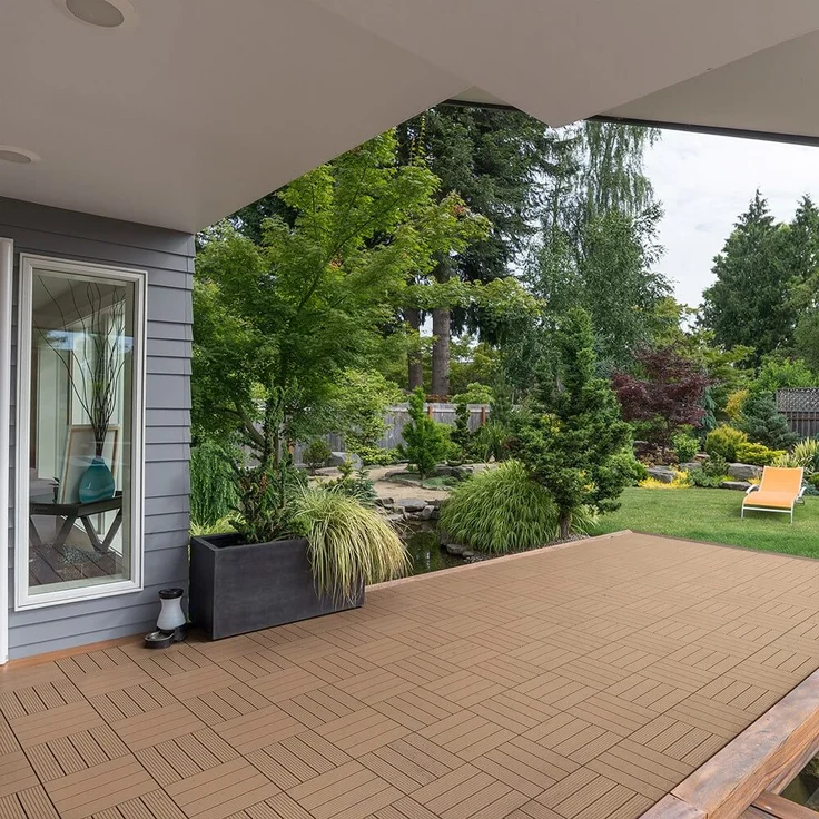 HOME DELUXE WPC Holzfliesen BAVARO - Teak – Bild 3