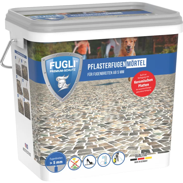 FUGLI Pflasterfugenmörtel 12,5 kg, Farbe steingrau