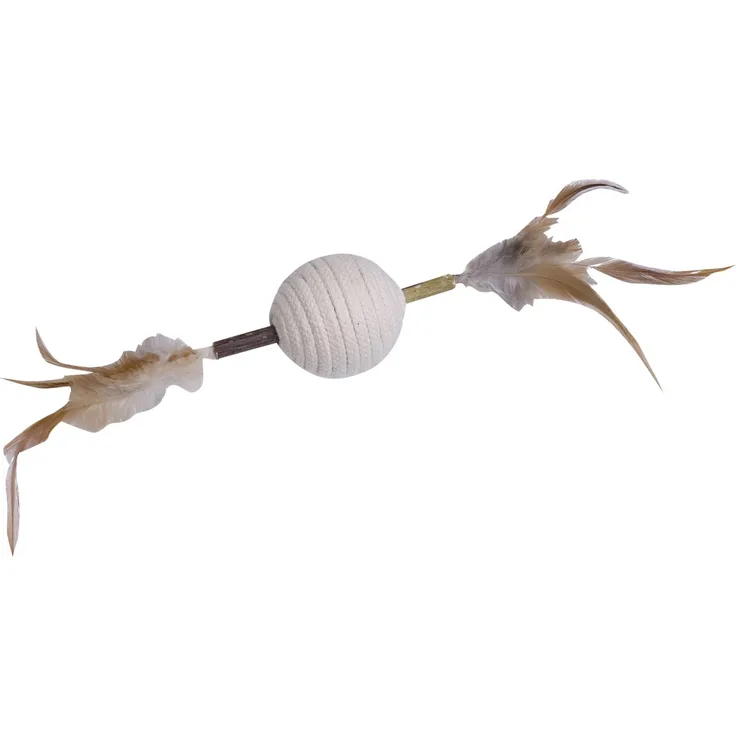 Nobby Matatabi Stick mit Rasselball 9,5 cm 28 cm