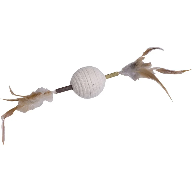 Nobby Matatabi Stick mit Rasselball 9,5 cm 28 cm