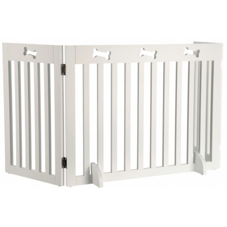 Trixie Hunde-Absperrgitter, 3-teilig 82-124x61 cm, weiß - Preisvergleich
