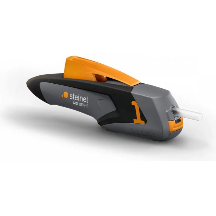 Akku-Heißklebepistole MobileGlue 1007-S anthrazit, 3g/min, inkl. 3x 7mm Klebesticks Cristal und USB-Ladekabel – Bild 1