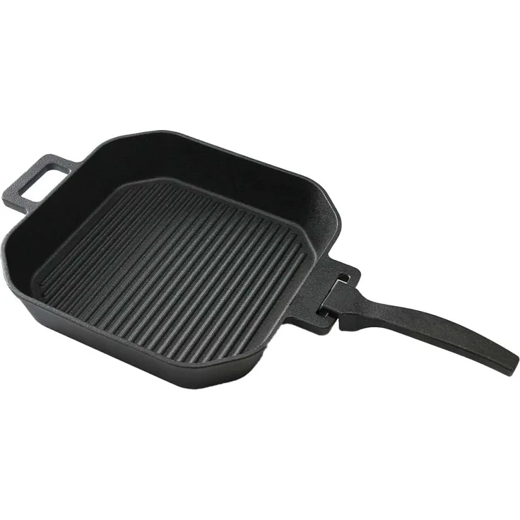 SANTOS Gusseisenpfanne mit abnehmbaren Griff 20 x 20 cm
