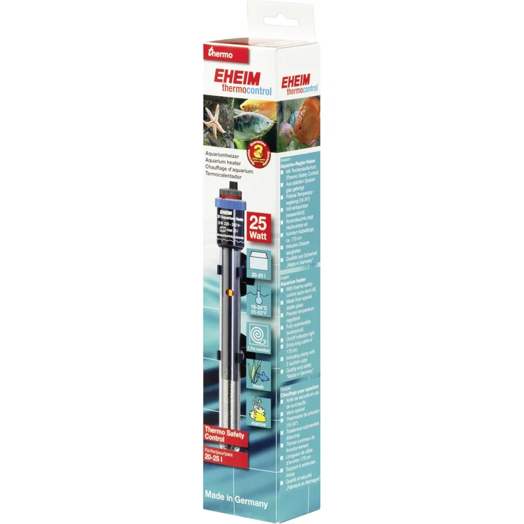EHEIM thermocontrol 25 Aquarienheizer Präzise Temperatur-Einstellung von 18 bis 34 °C