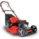 Scheppach MS173-51 Benzin Rasenmäher mit Antrieb - 51cm Schnittbreite | Reinigungsfunktion | 65 Liter Fangkorb | Stahlgehäuse | 7-stufige Höhenverstellung | Mulchfunktion | Seitenauswurf | Radantrieb