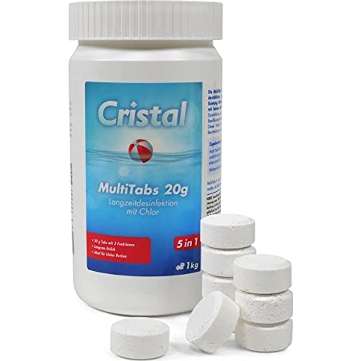 Cristal Poolpflege-SET Chlor 3,7 kg - Wasserpflege StarterSet – Bild 2