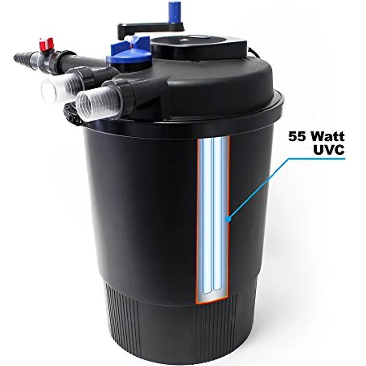 SunSun CPF-30000 Druckteichfilter UVC 55 W 12000 l/h Teich Filter Teichfilter – Bild 3
