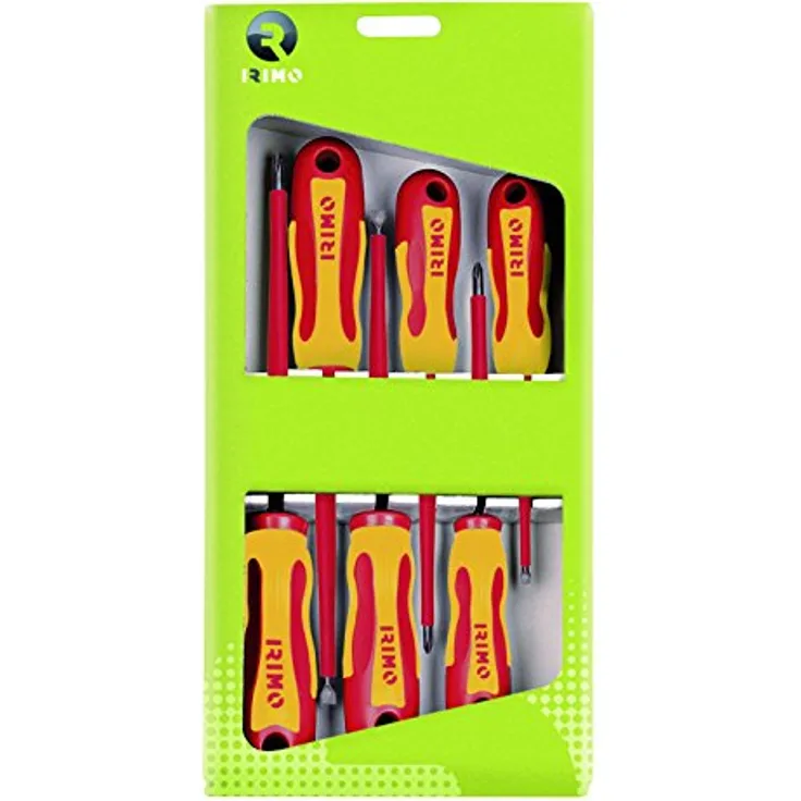 Screwdriver Insulated Set 6 Pcs Slotted 2.5-4-5.5-6.5- PH1-PH2