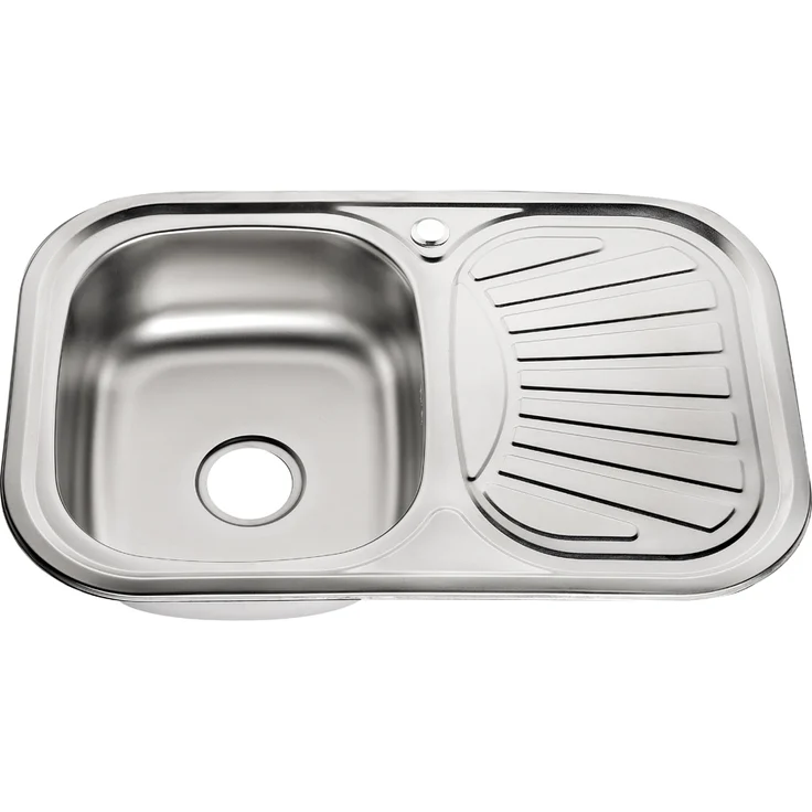 Edelstahlspüle Spülbecken Einbauspüle Eckig Küchenspüle Spüle Edelstahl Zubehör – Bild 1