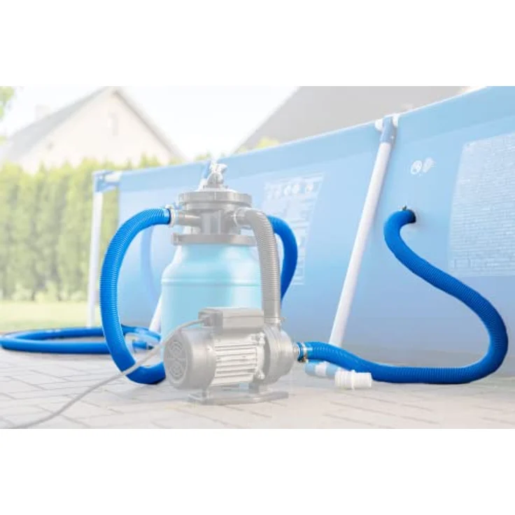 Kalitec Poolschlauch 38mm blau 12m lang Schwimmbadschlauch – Bild 4