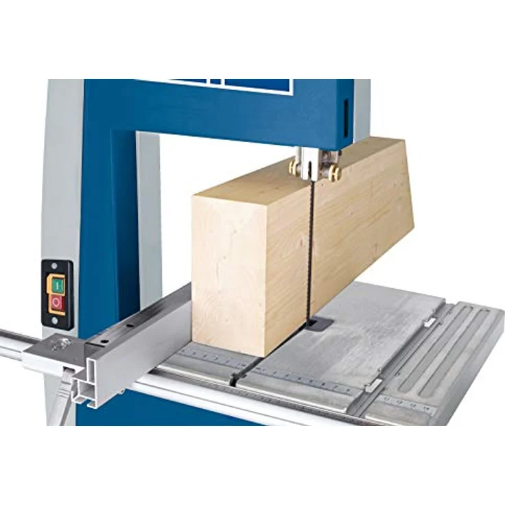 Scheppach Bandsäge BASA1 (300 Watt, max. Schnitthöhe: 100mm, Durchlassbreite: 195mm, bis zu 45° schwenkbarer Arbeitstisch, Bandrad-Ø: 200mm, Schnittgeschwindigkeit: 880m/min) – Bild 10