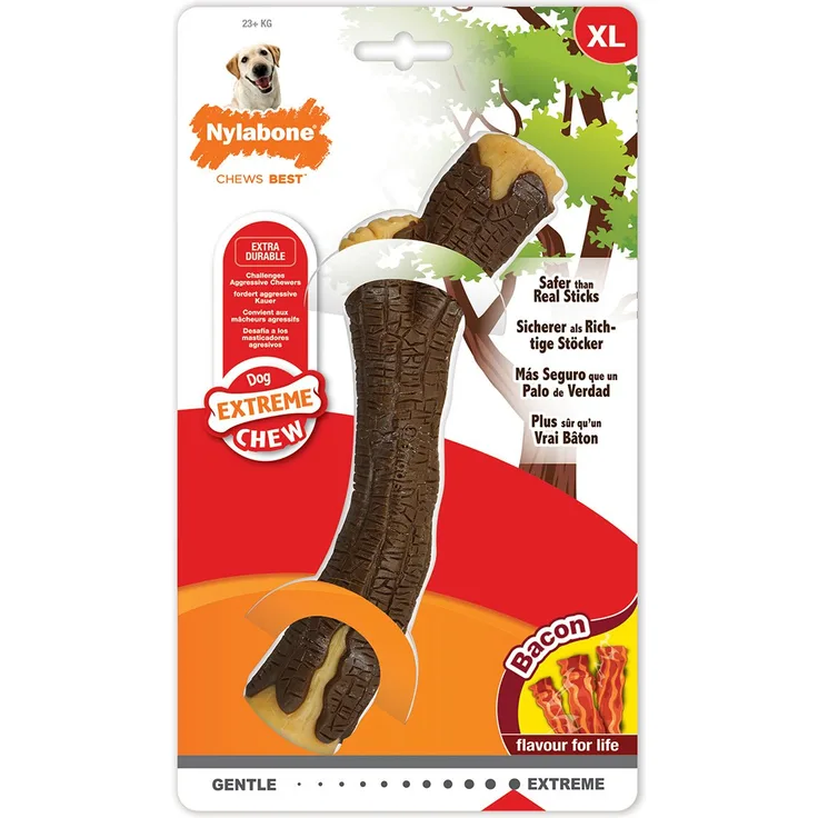 Nylabone Extreme Kauspielzeug Stock Speck-Geschmack XL