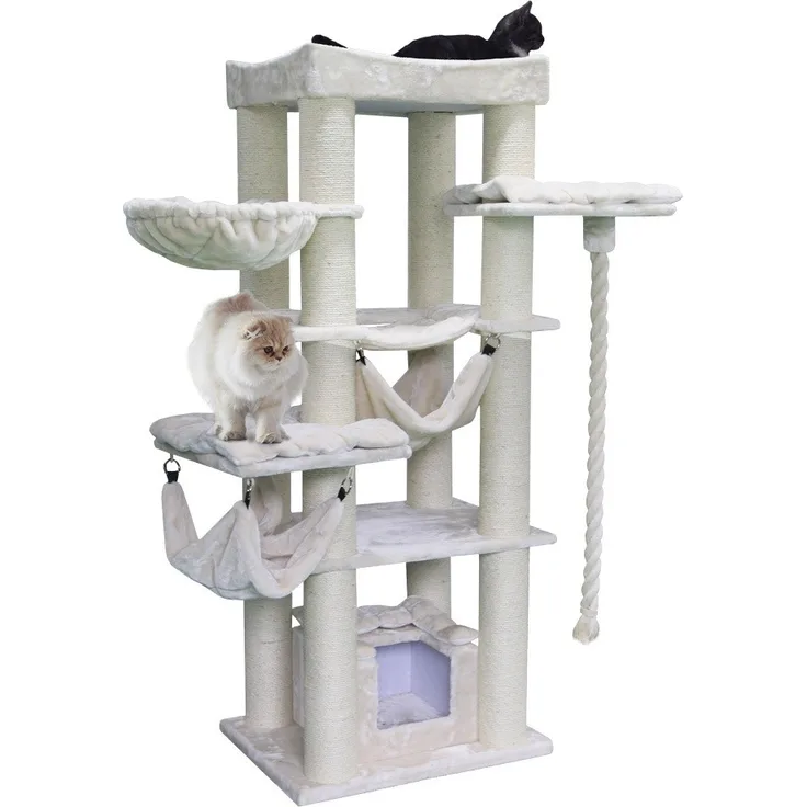 Nobby Kratzbaum Rubi 60 x 80 cm, cream, 197cm hoch