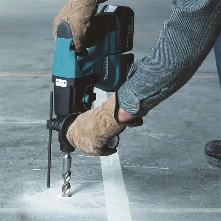 Makita DHR243RTJW 18V Akku-Kombi-Hammer SDS-Plus 2x Akku5,0Ah mit Staubabsaugung (DHR243RTJW) – Bild 9