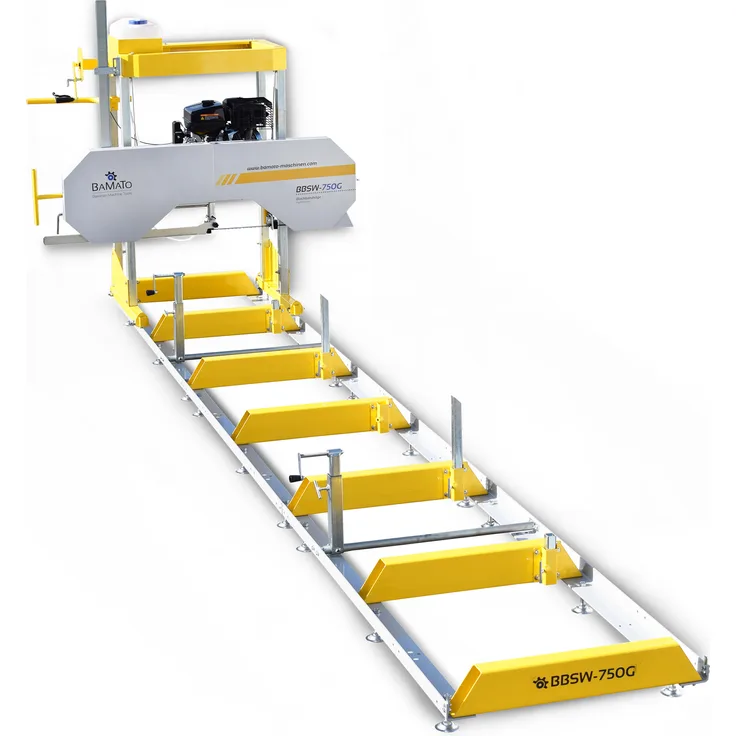 BAMATO Blockbandsäge BBSW-750G mit Benzinmotor und E-Start