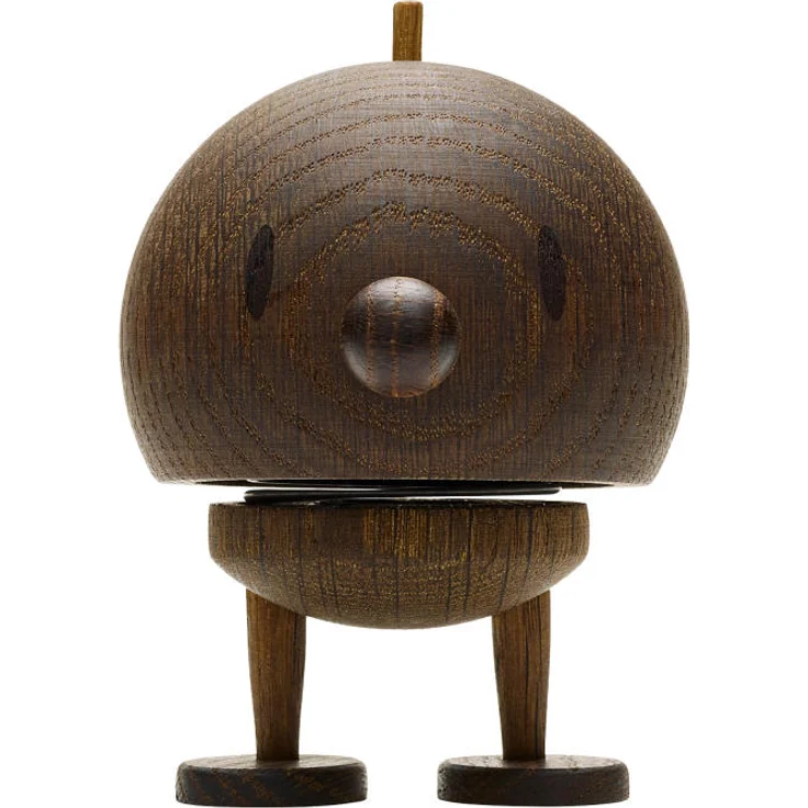 Hoptimist Junior Woody Bumble Smoked Oak, Wackelfigur, Wackel Figur, Dekoidee, Geräucherte Eiche, Braun, Ø 7.5 cm, 27558