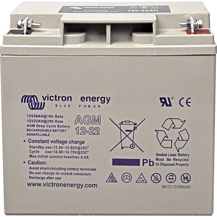 Victron AGM 12V 22Ah Deep Cycle Akku Akkue – Bild 1