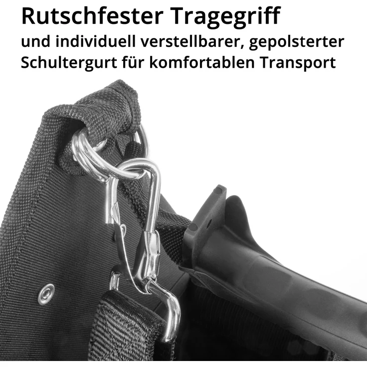 STAHLWERK Werkzeugtasche mit 11 Außentaschen und 2 großen Innenfächern mit jeweils 5 Innentaschen, robuste Montagetasche - Werkzeugkoffer - Werkzeugbeutel mit Tragegriff und Schultergurt – Bild 6