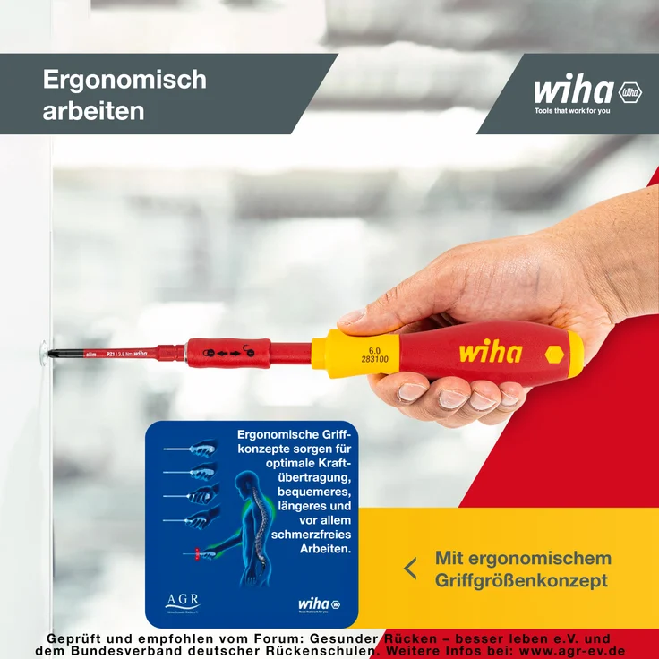 Wiha Schraubendreher und Bit Set slimVario (36068) 17 tlg. in Falttasche | VDE Elektriker | ( Schlitz, Kreuzschlitz, Torx, PlusMinus, Spannungsprüfer) – Bild 7