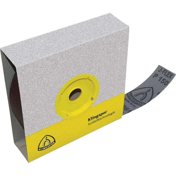 KLINGSPOR Schleifgewebe-Rollen, braun, KL 361 JF , Abm.: 50x50000 mm, Korn: 150 (3855) – Bild 2