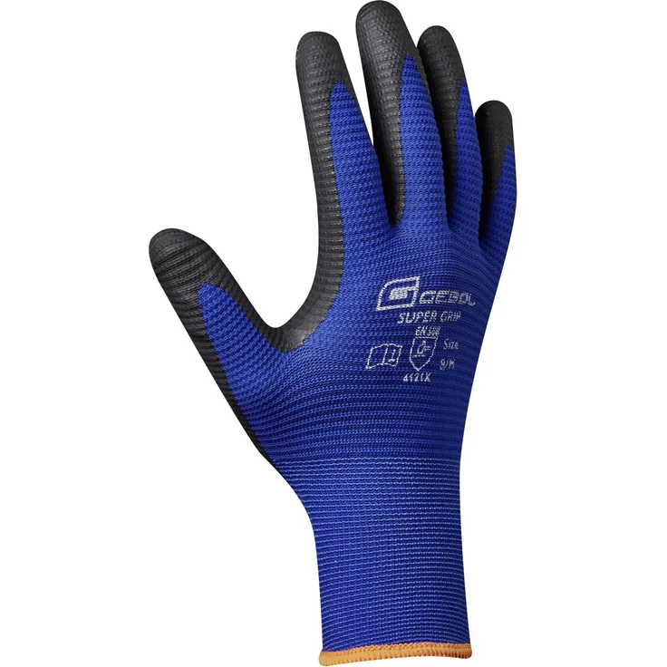 Gebol Handschuh Super Grip Größe 8 blau