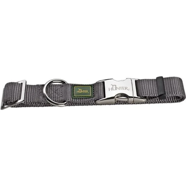 Hunter Hunde-Halsung Vario Basic Alu-Strong grau M – Bild 1