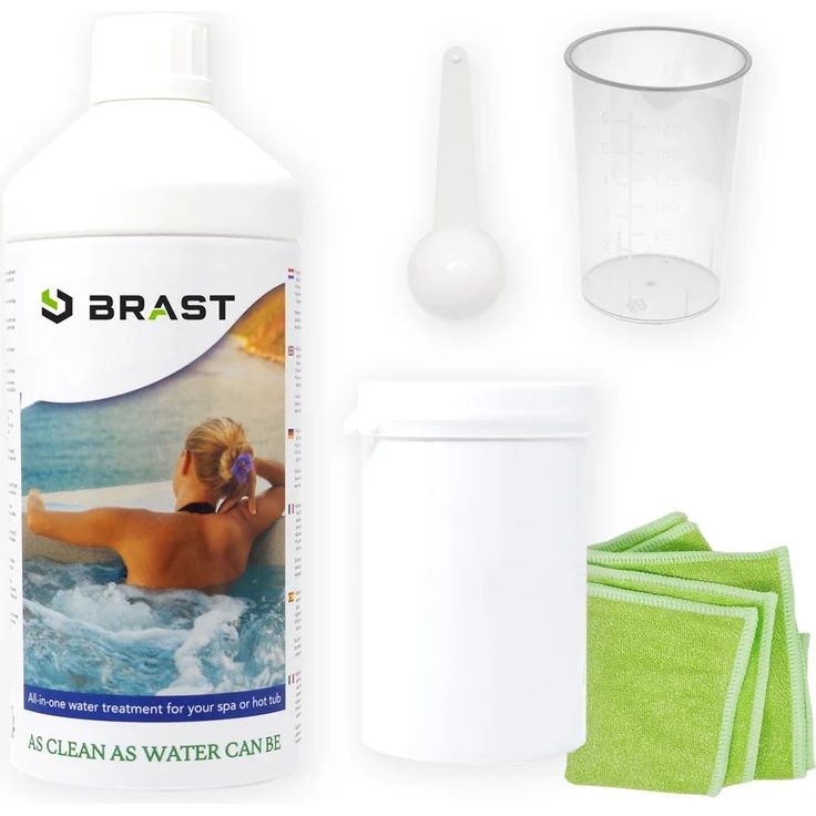 BRAST All in One Wasserpflege Set 5tlg für Pool-Anfänger mit ausführlicher Deutscher Anleitung Made in Europa – Bild 1