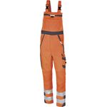Latzhose Warnschutz orange/grau, Gr. 027 - PKA Klöcker