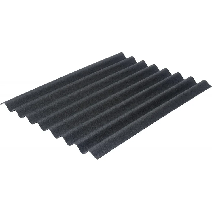 Onduline Bitumenwellplatte Easyline 100 x 76 cm 2,6 mm schwarz – Bild 2