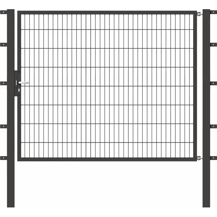 Alberts Einzeltor Flexo mit Zubehör | anthrazit | Breite 200 cm | Höhe 160 cm 
(647780)