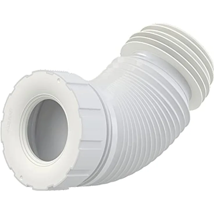 AlcaPlast A97S WC Flex-Anschlußstutzen Universal | 200-520mm weiß ø80-110-ø100-120mm