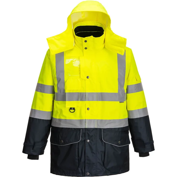 Portwest Warnschutzjacke 7-in-1 Kontrast Verkehrsjacke -40°C Gelb L