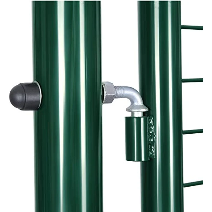 Gartentür Gartentor Wellengitter Tür Inkl. Schloss 150 x 106cm GGD200G - Grün – Bild 6