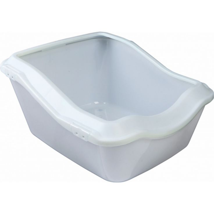 Trixie Katzentoilette Cleany Cat mit Rand 45x21 (29)x54 cm, weiß