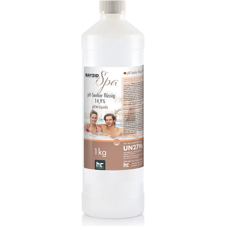 6 x 1 kg BAYZID SPA pH Minus flüssig 14,9%