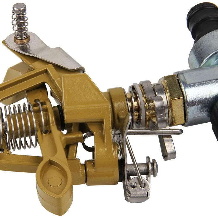Deuba Sprinkler 2er Set Rasensprenger mit Erdspieß Bewässerungsweite 26m 360° Sprühaufsatz inkl. Kupplungsstecker Kreisregner – Bild 6