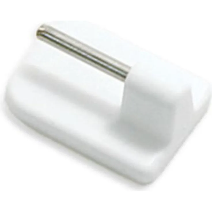 Gardinia Klebehaken für Vitragestangen-Scheibenstangen Weiß