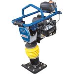 Scheppach Vibrationsstampfer VS1000 Vibrationsplatte Verdichter | 6,5 PS Leistung | 10000 J Schlagkraft | 60 cm Verdichtungstiefe | Schlagzahl 650mm-1 | Arbeitsbreite 345 x 285mm | Vorlauf 13 m/min