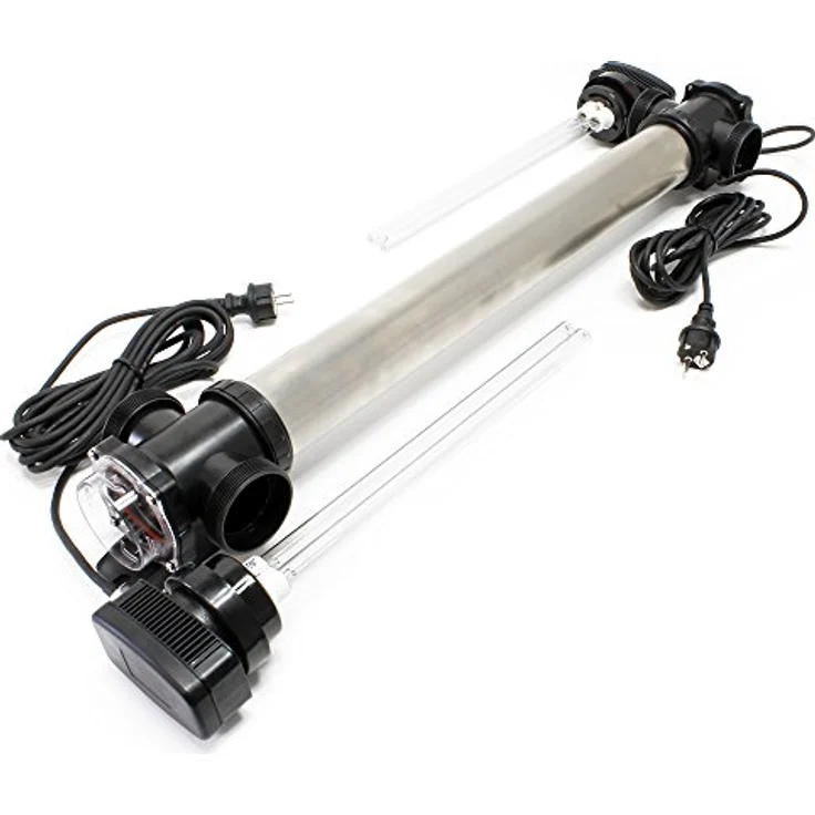 SunSun CUV-772 Edelstahl Teichklärer Wasserklärer Lichtfilter 72W – Bild 6