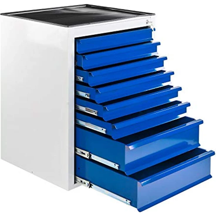 Schubladenschrank - Werkzeugschrank mammut, 8 Schubladen,RAL 7035 - 5012 – Bild 2