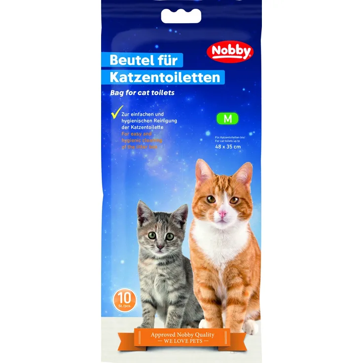 Nobby Beutel für Katzentoiletten M für Toilettem bis 48 x 35 cm 10Stück