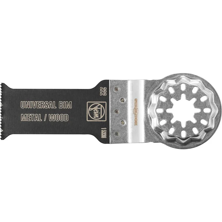 Fein 63502222210 E-Cut Universal-Sägeblatt 55x28mm | Bi Verzahnung | für Holz, Blech, Metall, Gipskarton und Kunststoff | StarLock Werkzeugaufnahme | passend für alle gängigen Oszillierer, 1 V, Silber – Bild 2