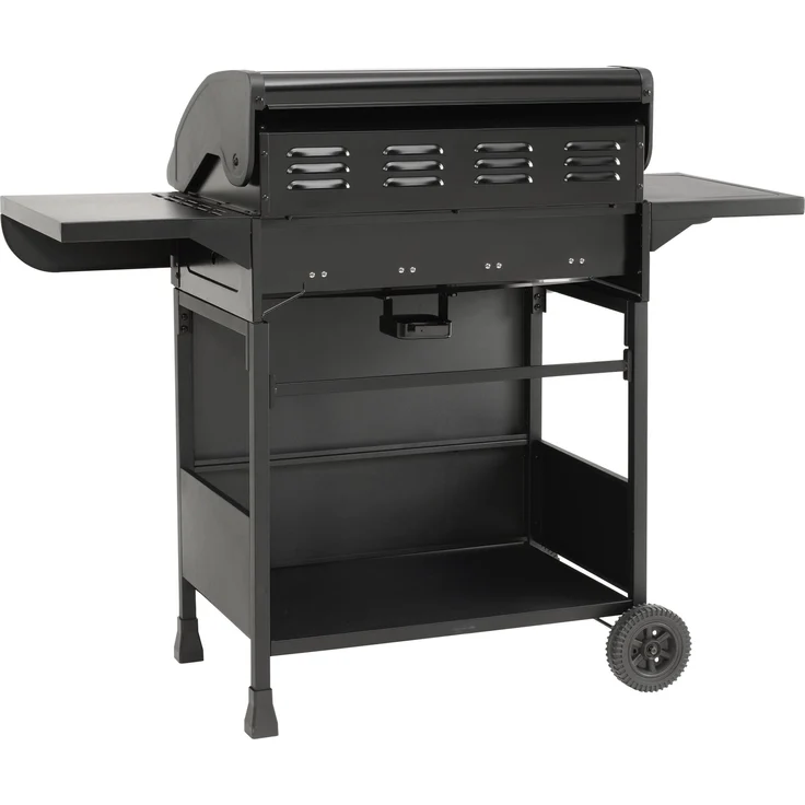 Barbecue El Fuego Gasgrill Columbus mit 4 Brenner 1 Seitenbrenner BBQ für 6-8 Personen Grillfläche 68 x 41 cm 2788 cm² , Piezozündung 2 Seitenablagen – Bild 4
