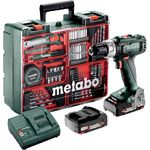 Metabo SB 18 L Set Akku-Schlagbohrschrauber 602317870,18 V 2 Ah Li-Ion inkl. 2x 2 Ah Akkus,Ladegerät,Transportkoffer und Zubehör-Set