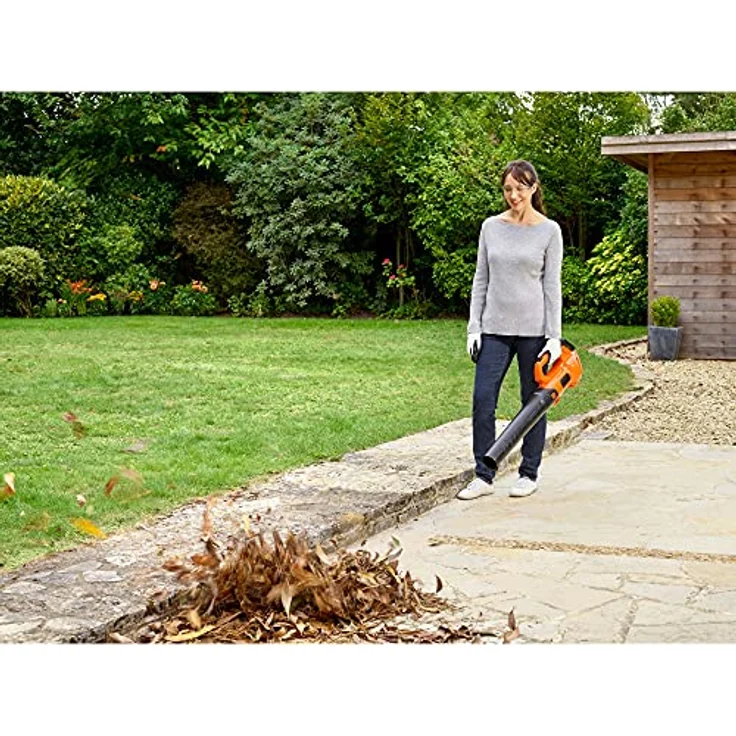 Black und Decker Akku-Axial-Gebläse BCBL200B-XJ, 18 Volt Laubgebläse, orange-schwarz Laubbläser ohne Akku, ohne Ladegerät – Bild 6