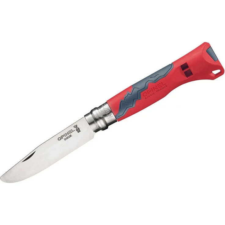 Opinel Outdoor Junior No. 07 Taschenmesser mit Pfeife rot – Bild 1