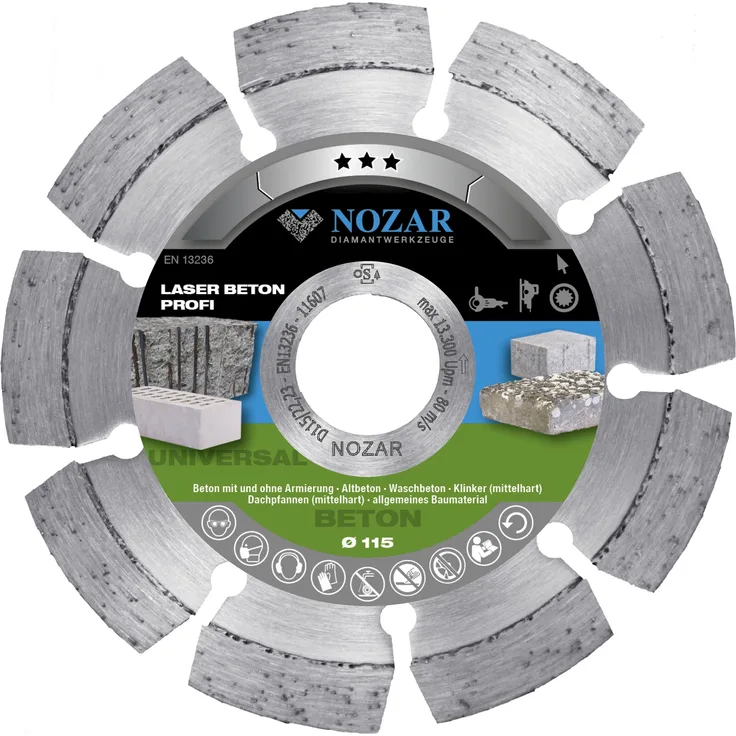 Nozar Diamant-Trennscheibe Laser Beton Profi